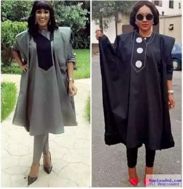 Actresses, Juliet Ibrahim Vs Mercy Aigbe: Who Wore The Agbada Better?